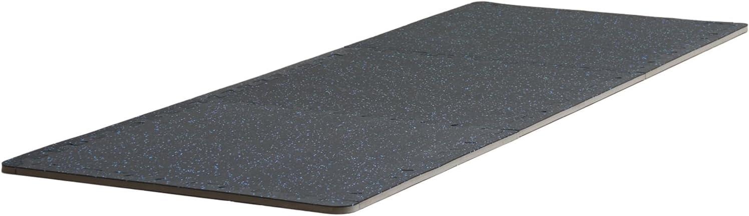 VEVOR 12 PCS 0.56" Thick Gym Floor Mats, 24" x 24" EVA Foam & Rubber Top Interlocking Workout Floor Mats