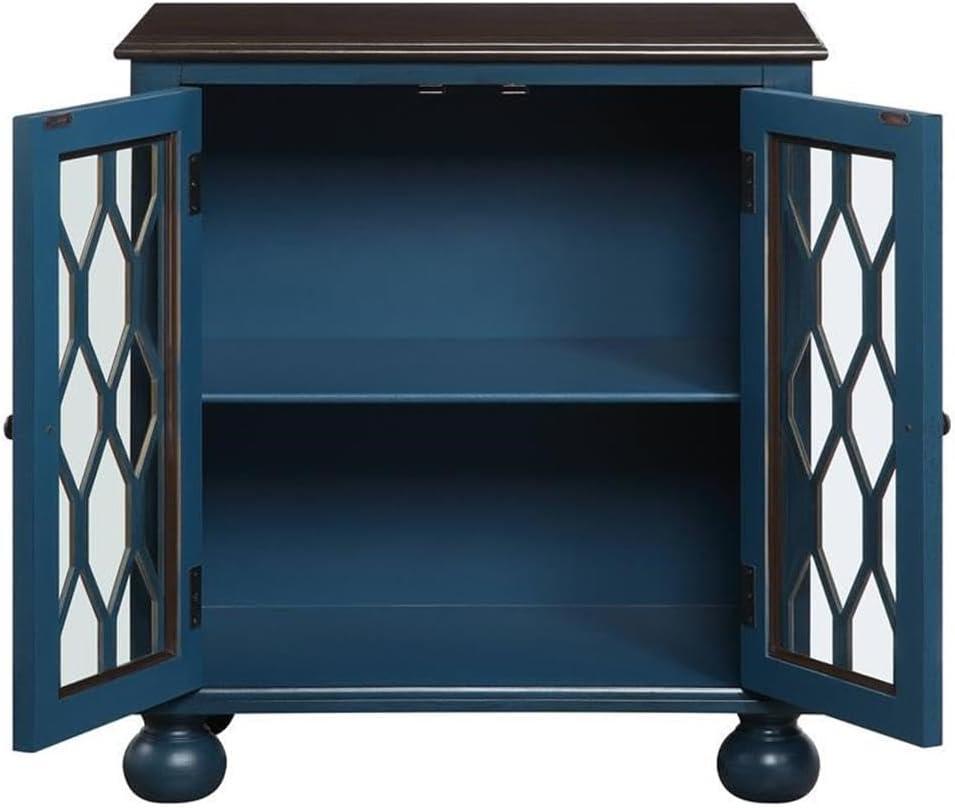 AC00195 - Console Table, Antique Blue Finish - Lassie