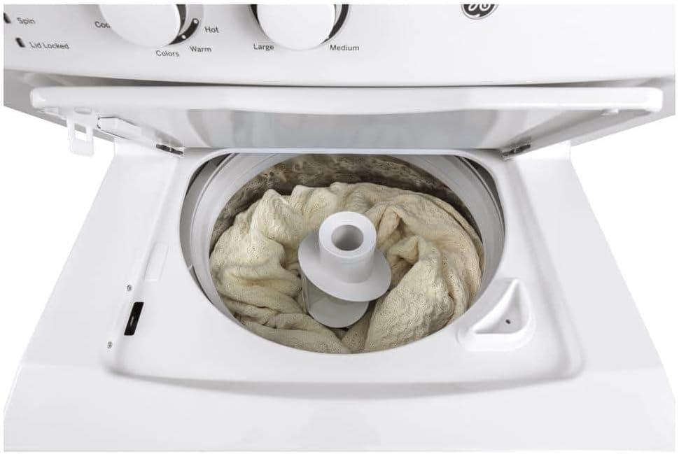 GE Appliances 3.8 cu. ft. Washer and 5.9 cu. ft. Electric Dryer Laundry Center GUD27ESSMWW