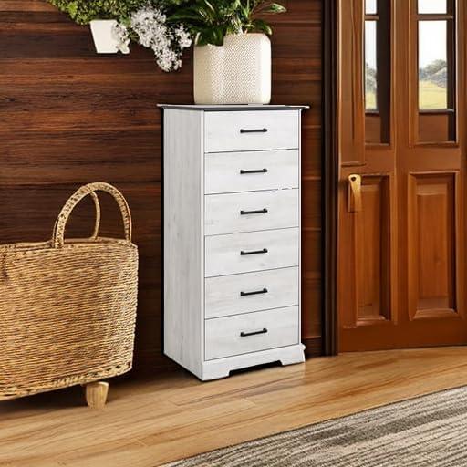 Prepac 23.75" Wide Rustic Ridge 6 Drawer Dresser