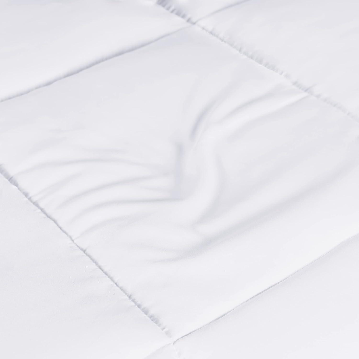 White Queen Brushed Microfiber Down Alternative Comforter