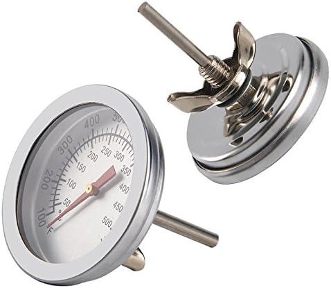 2X BBQ Thermometer Gauge - Barbecue BBQ Pit Smoker Grill Thermometer Temp Gauge - 2Pack