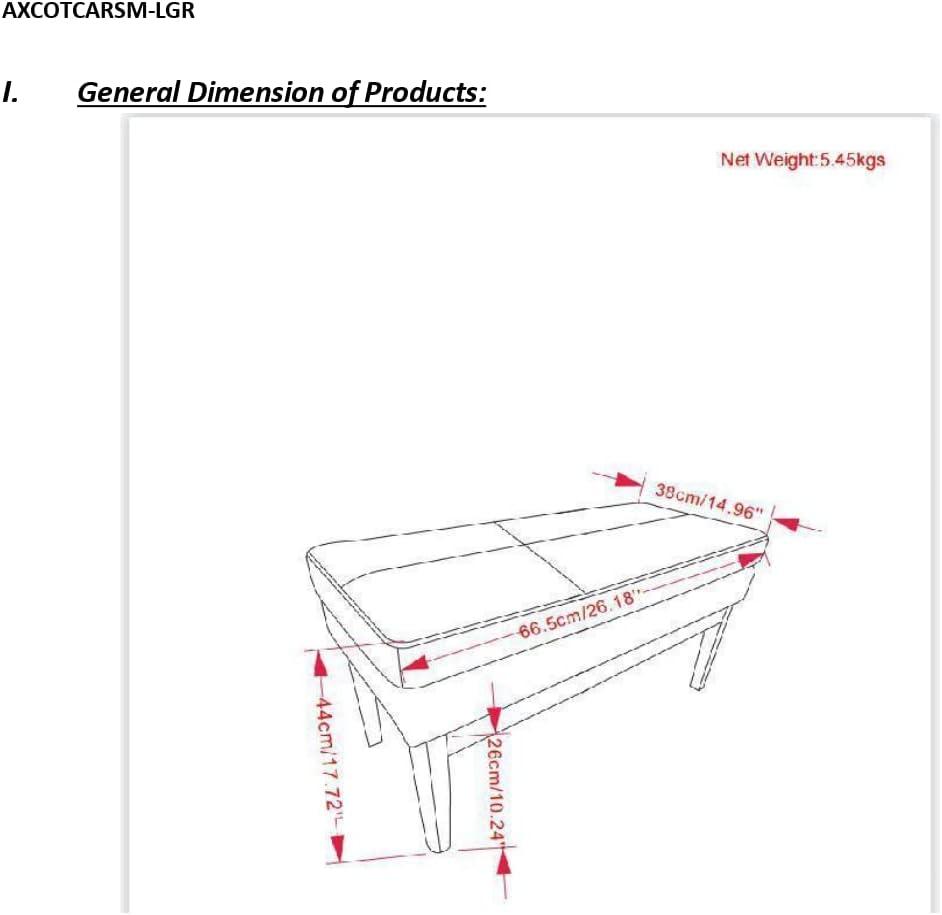 Carlson Foam Upholstered Bench