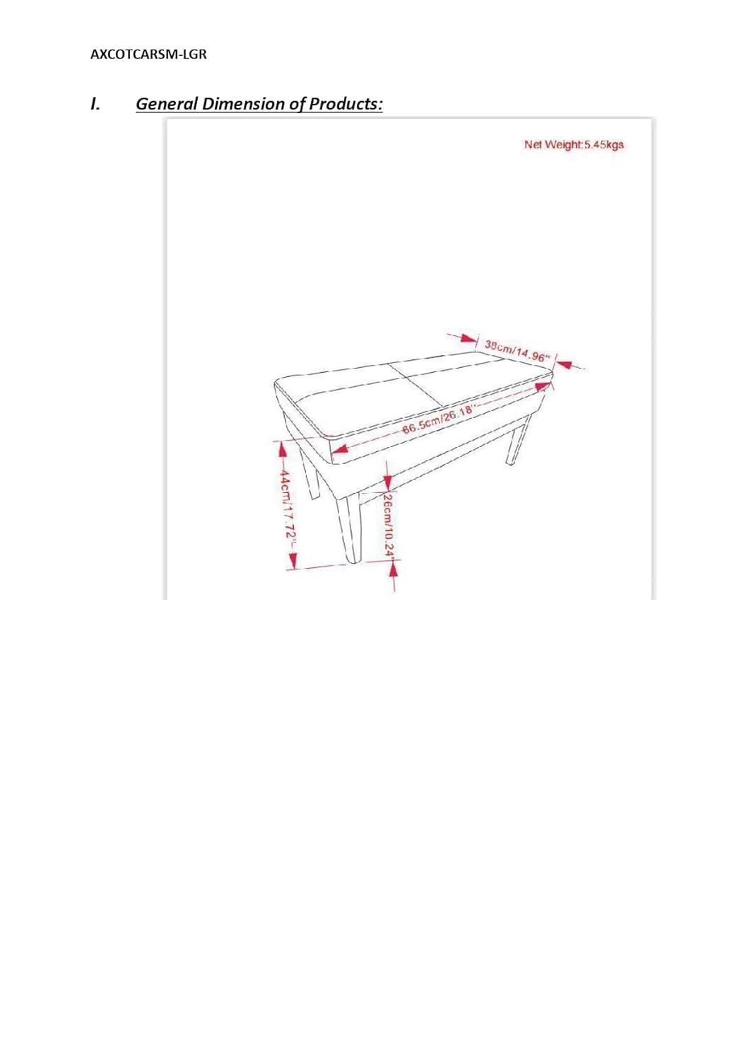 Simpli Home Carlson Small Mid-Century Ottoman Bench with Upholstered Seat