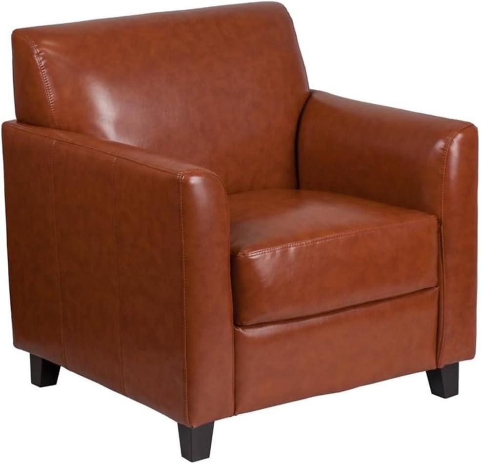 Hercules Faux Leather Seat Reception Chair with Wood Frame