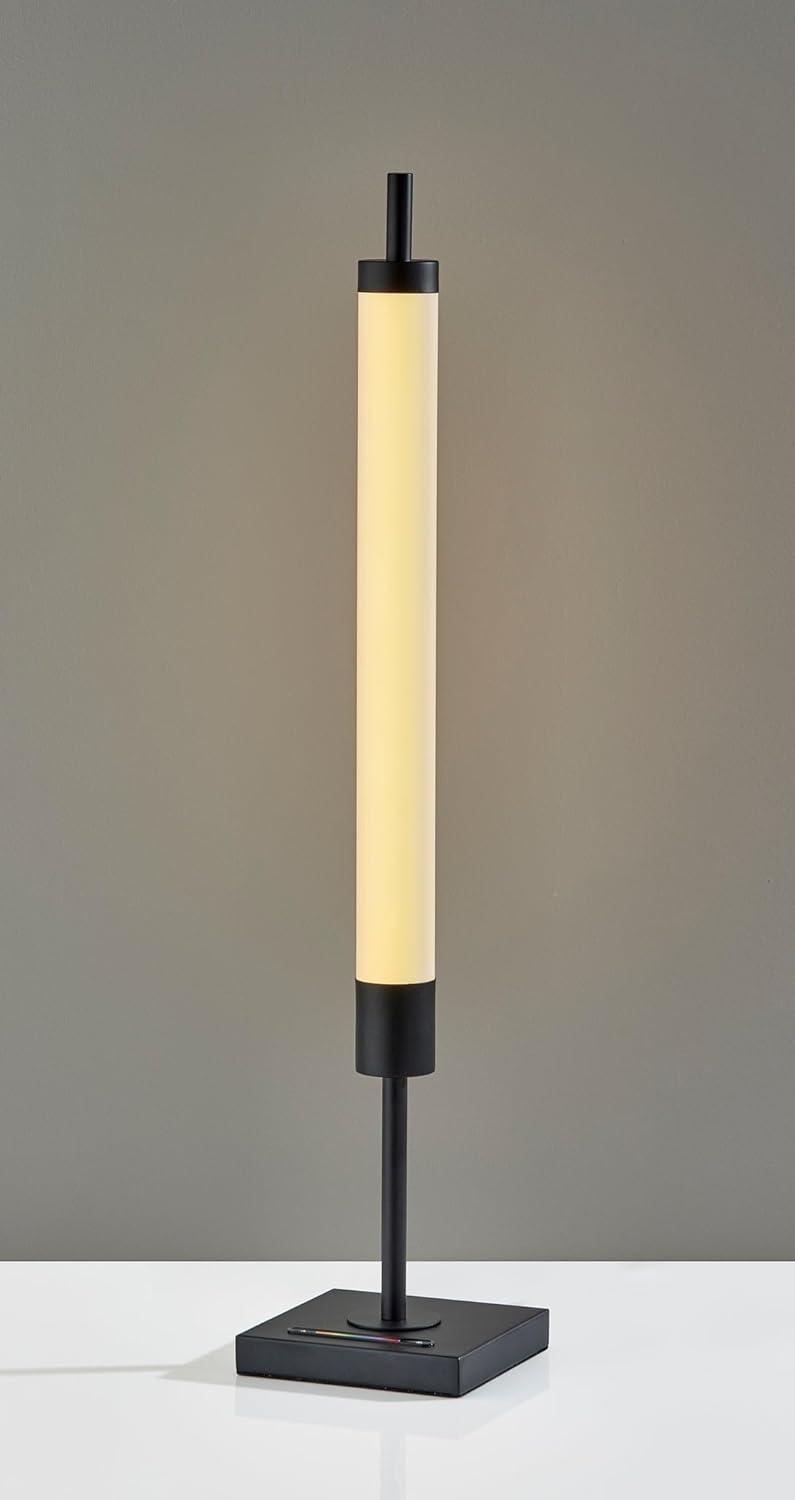 Collin LED Table Lamp Black with Touch Switch & RGB Spectrum - Adesso