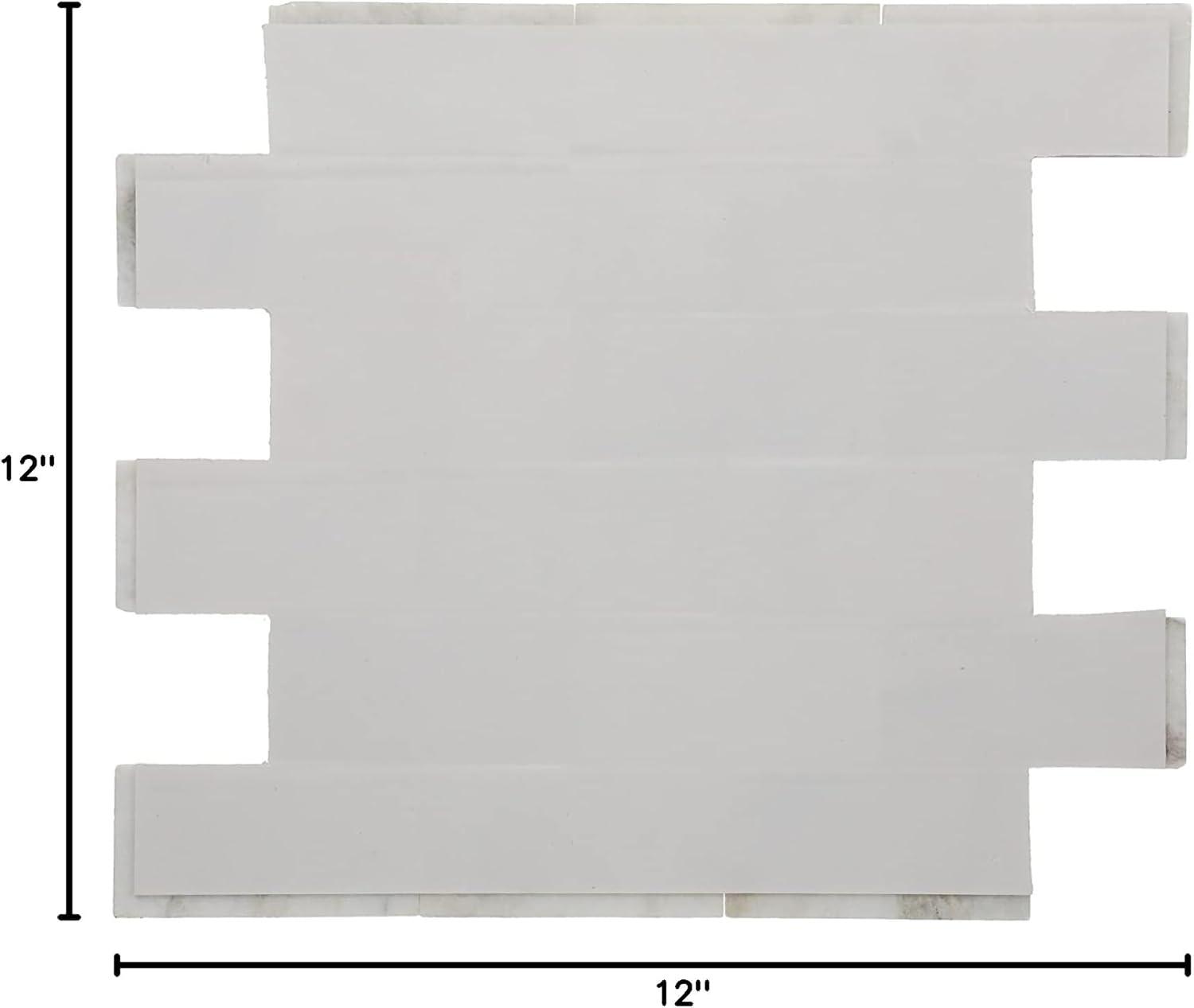Daltile Simply Stick Mosaix 4'' W x 2'' L Natural Stone Peel and Stick Mosaic Tile