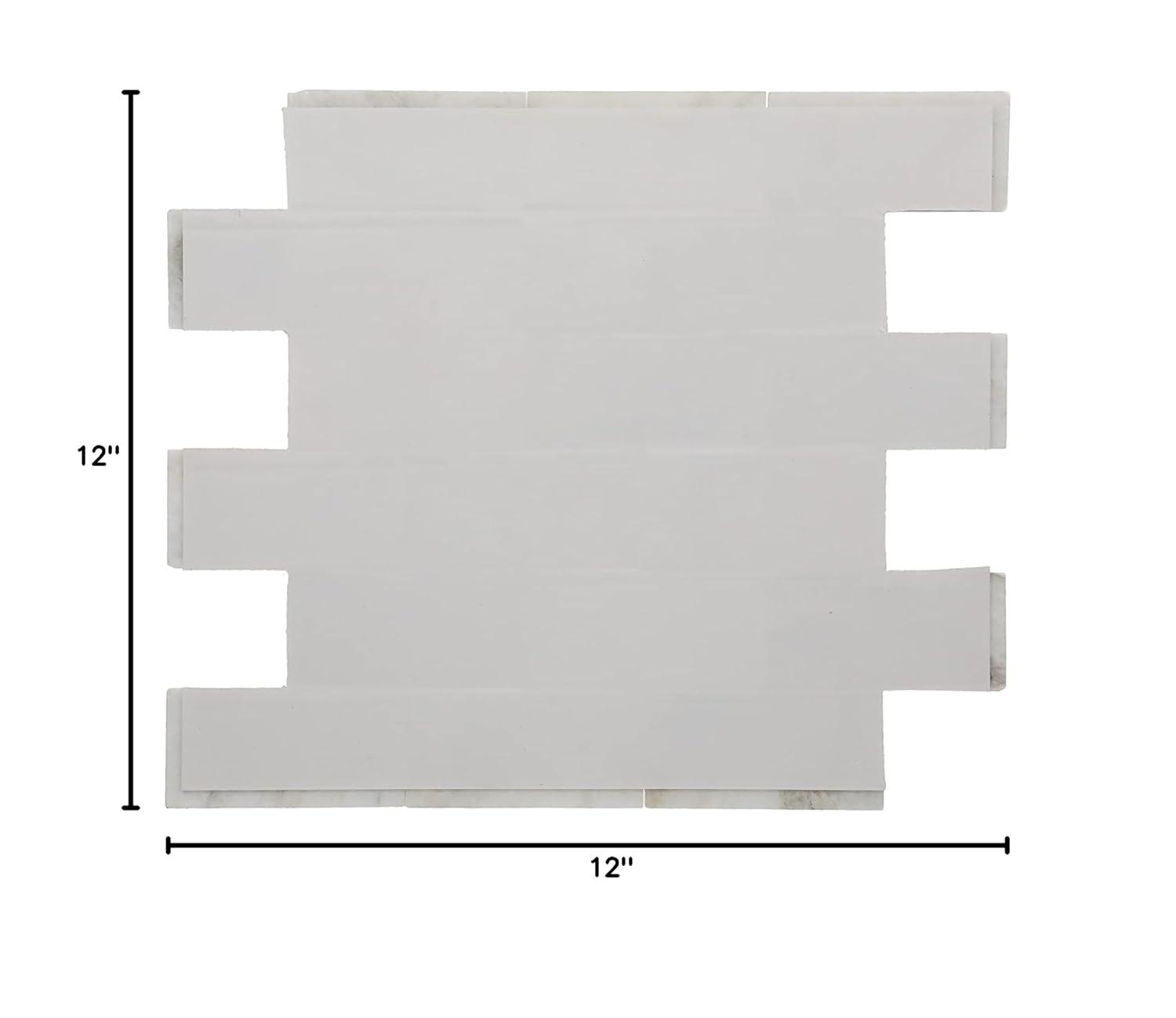 Daltile Simply Stick Mosaix 4'' W x 2'' L Natural Stone Peel and Stick Mosaic Tile