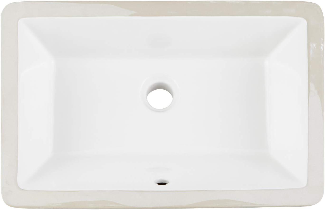 Sawgrass Oval Porcelain Undermount Bathroom Sink