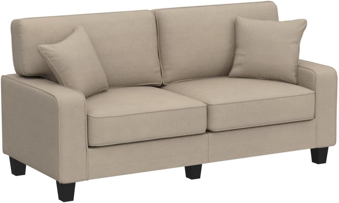 Serta Palisades 78" Track Arm Sofa, Easy Care Fabric, Soft Pillow Back, Pocket Coil Seat Cushions