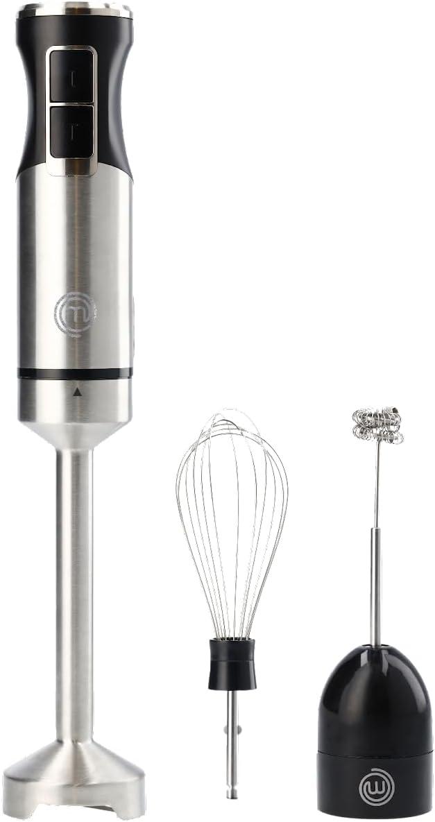 MasterChef® 400-Watt Stainless Steel Hand Blender in Black