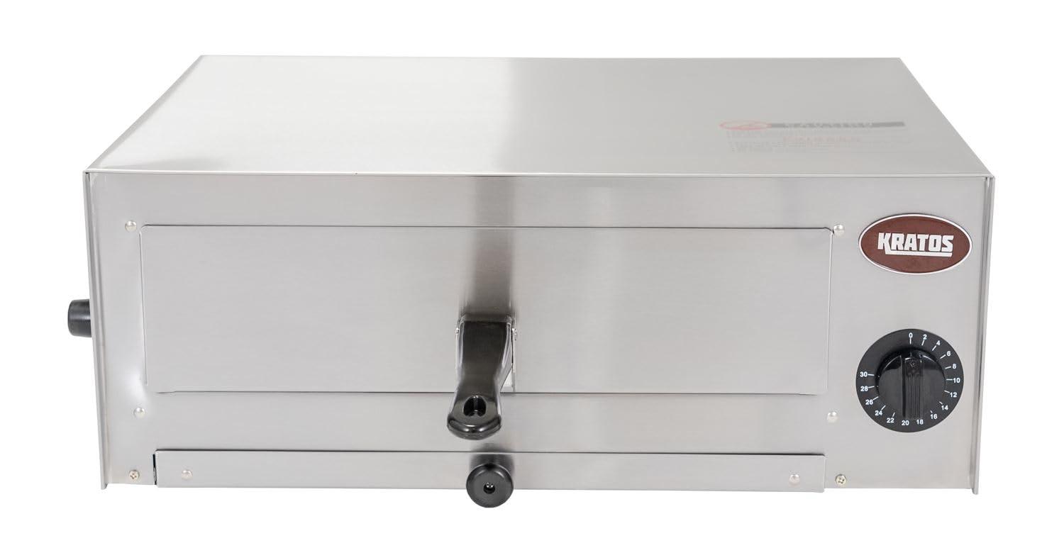 Kratos 29M-004 Countertop Electric Pizza Oven, 120V, 1450 Watts, Stainless Steel Pizza Oven Cooks Pizzas up to 12" in Diameter