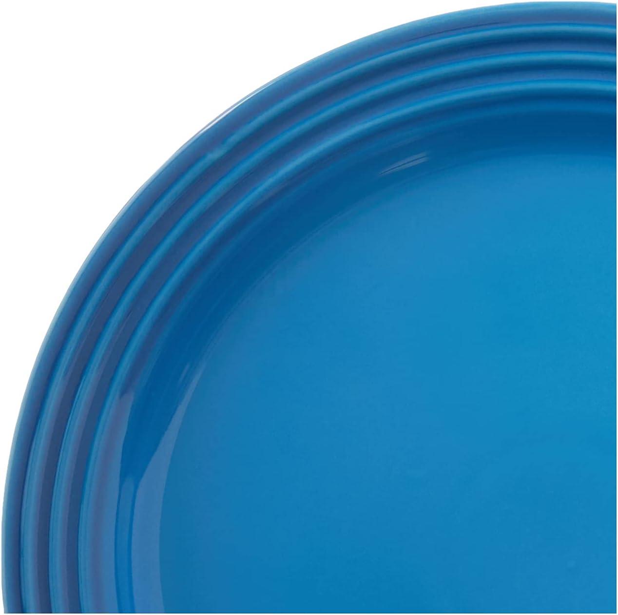 Marseille Blue Ceramic 10.5" Dinner Plates, Set of 4