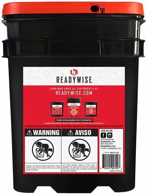 Readywise 150 Serving Emergency Food Bucket