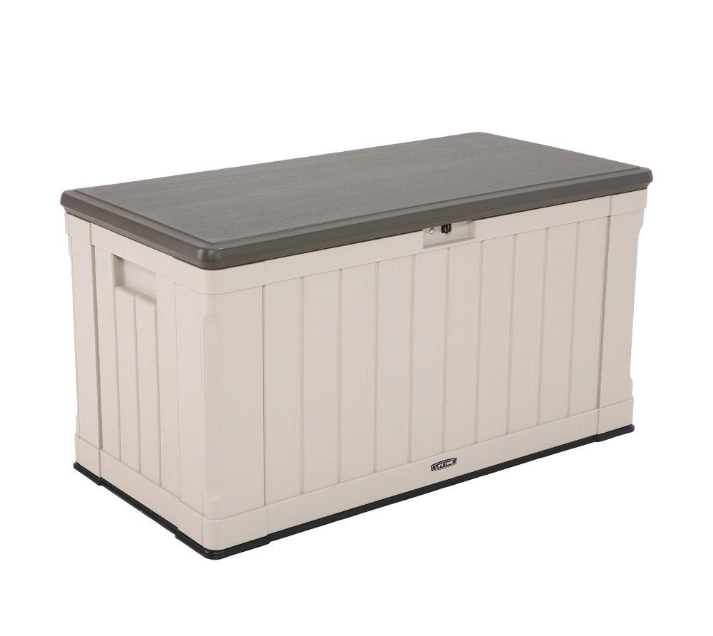 Lifetime Lifetime 50.3'' W 116 Gallons Water Resistant Polyethylene Plastic Lockable Deck Box in Tan