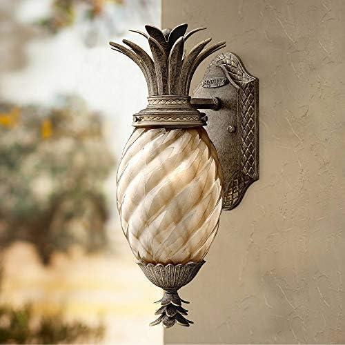 2126PZ-Hinkley Lighting-Plantation - 1 Light Extra Small Outdoor Wall Lantern in Traditional and Glam Style - 6 Inches Wide by 14 Inches High-Pearl