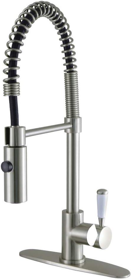 Brushed Nickel Single-Handle Pull-Down Kitchen Faucet