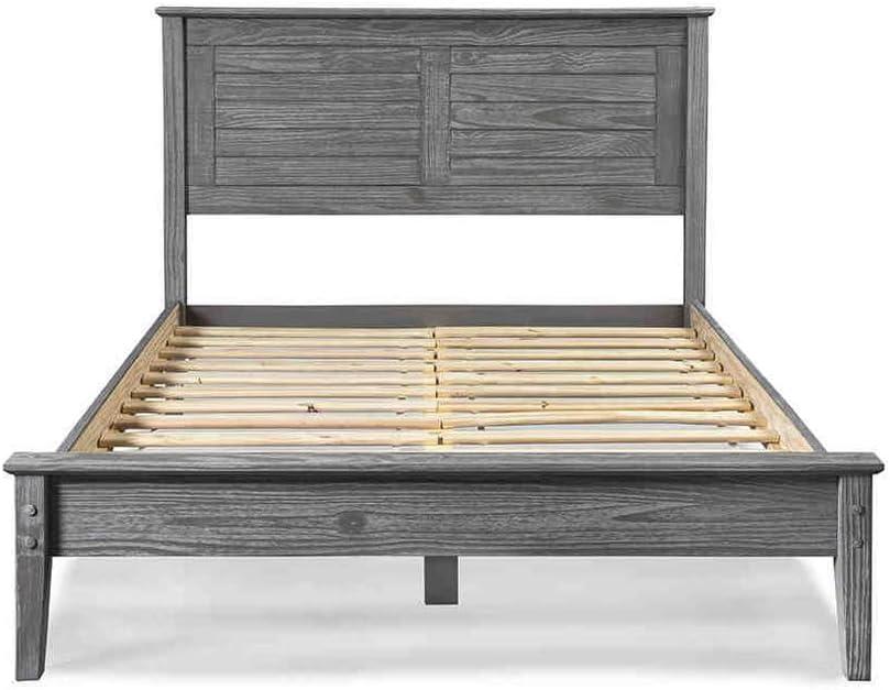 Greenport Solid Wood Louvered Bed