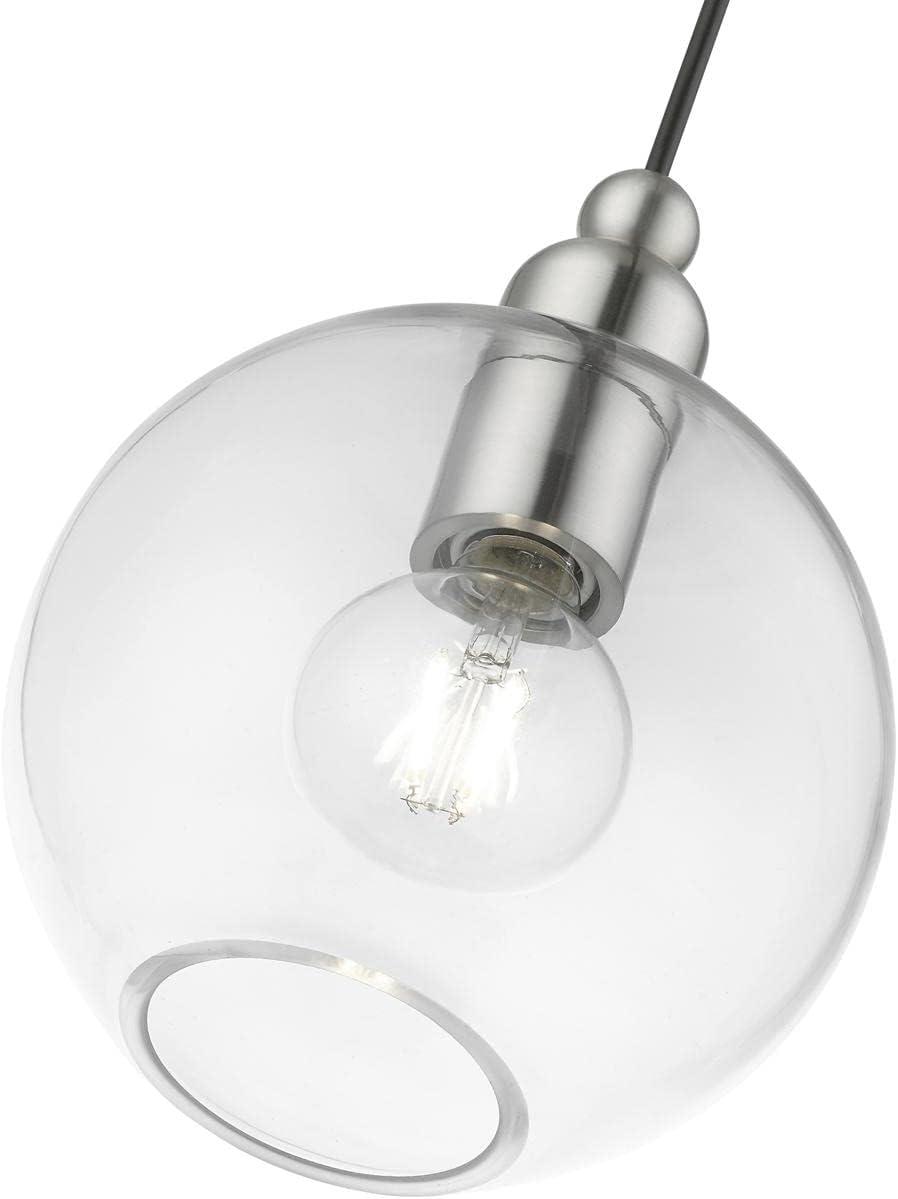 Livex Lighting Downtown 1 - Light Pendant in  Brushed Nickel