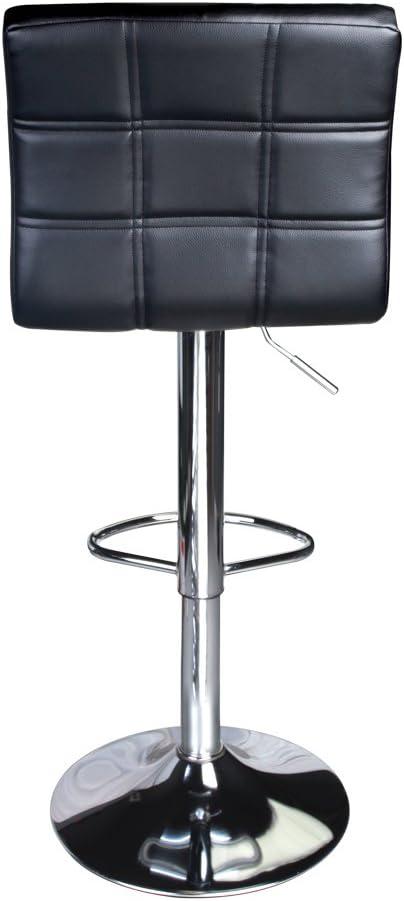 Leopard Upholstered Square Back Adjustable Swivel Kitchen Dining Bar Stool,Set of 2,Black