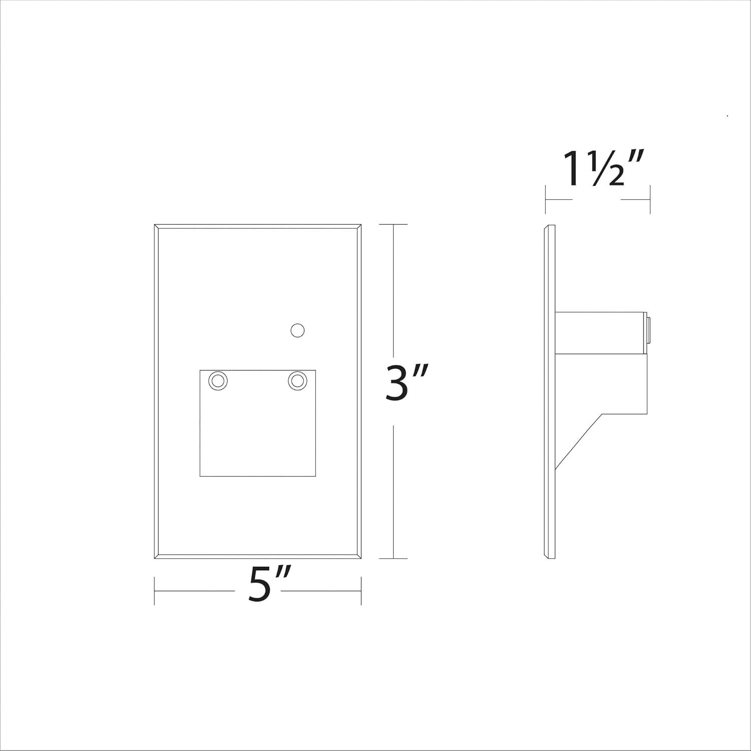 White Dimmable Steel LED Step and Wall Light