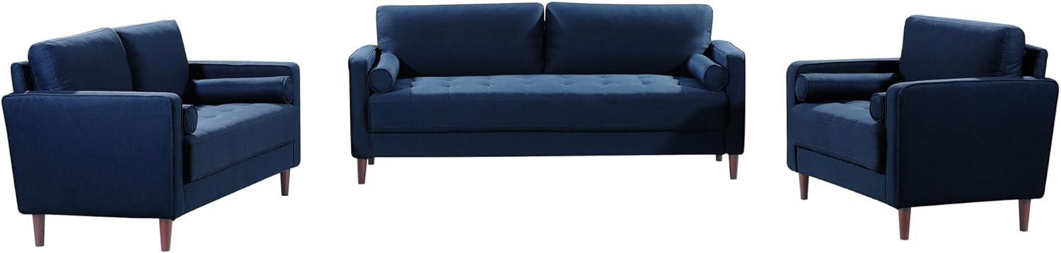 Lifestyle Solutions Lorelei Lounge Chair, Navy Blue Fabric