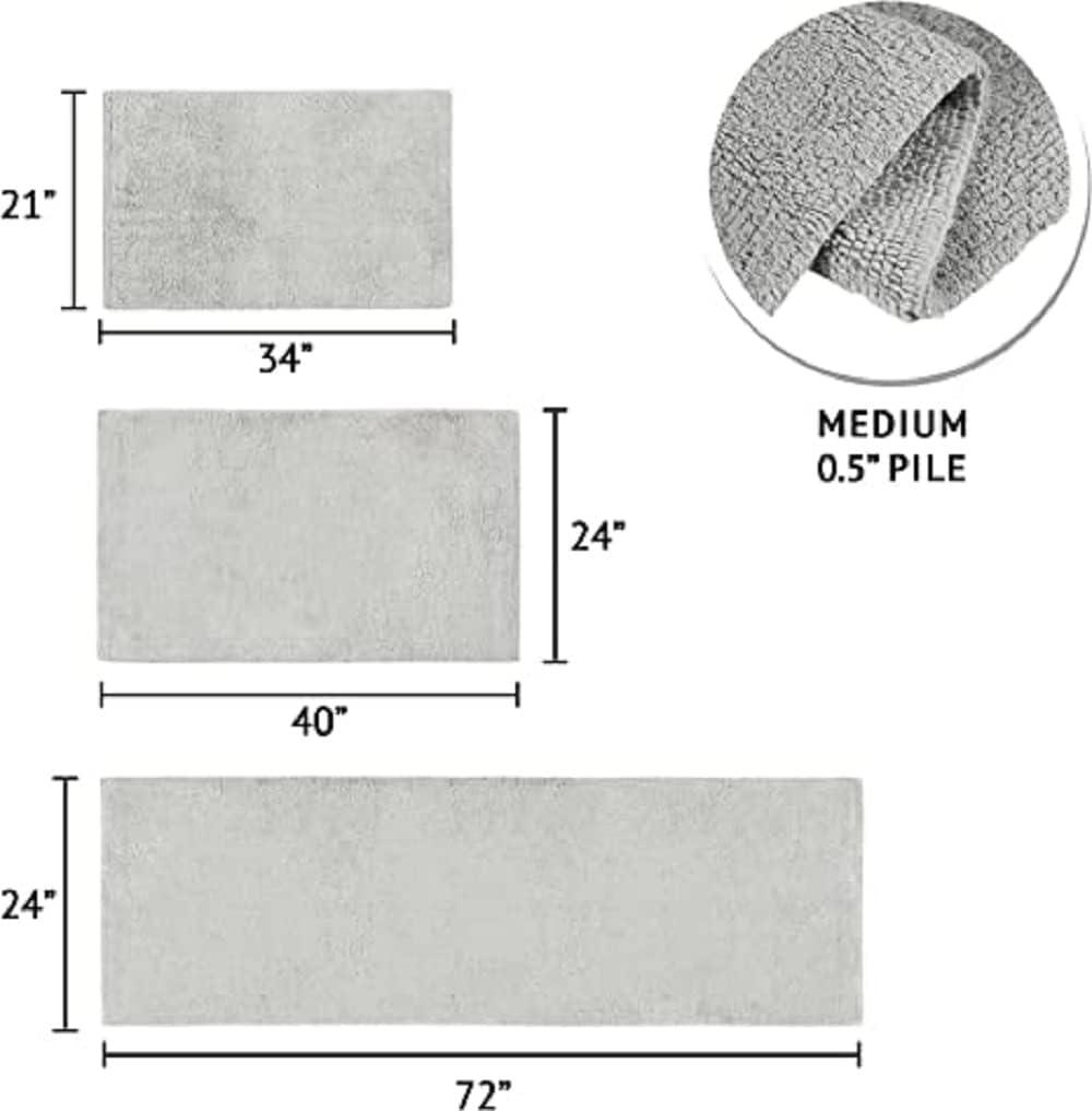 510 Design Plume Feather Touch Reversible Bath Rug