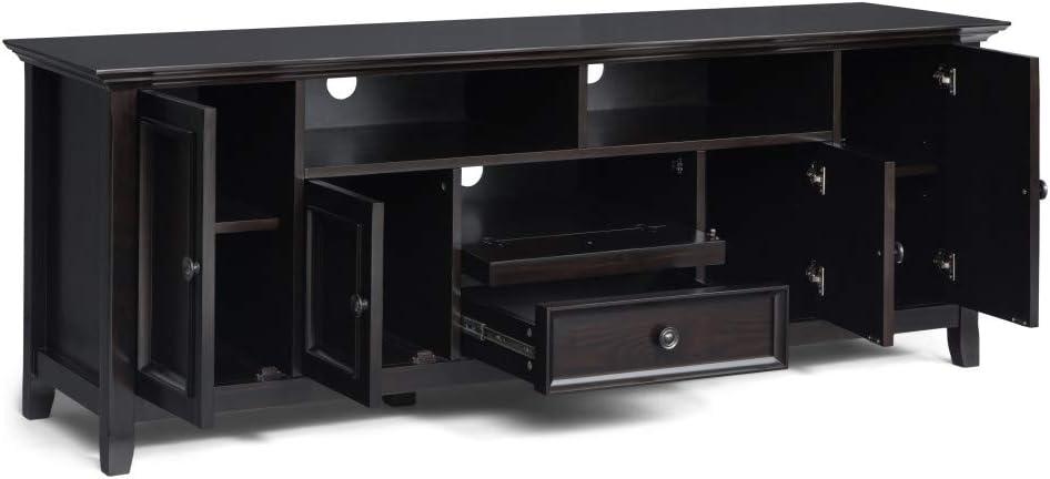 Simpli Home Amherst 72 inch Wide TV Media Stand