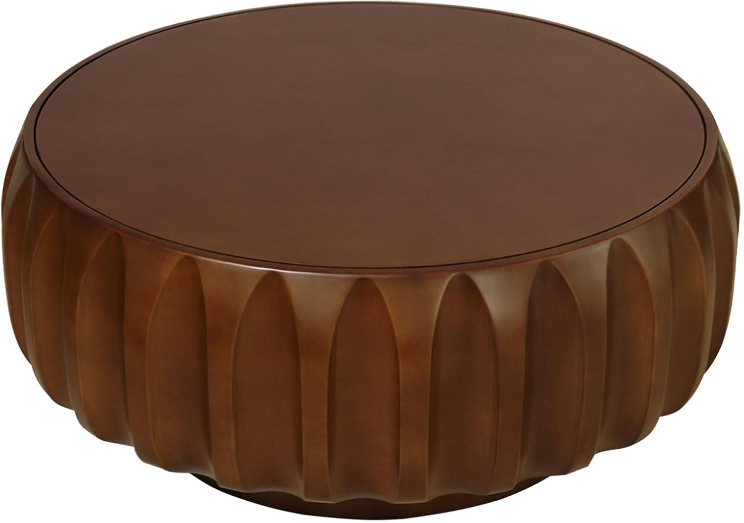 Williamspace Modern Glam Round End Nesting Coffee Table Set for Living Room (Set of 2) No Assembled Blue