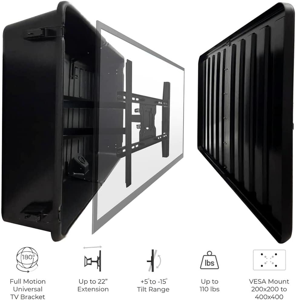 Storm Shell Storm Shell Black OUTDOOR TV ENCLOSURE