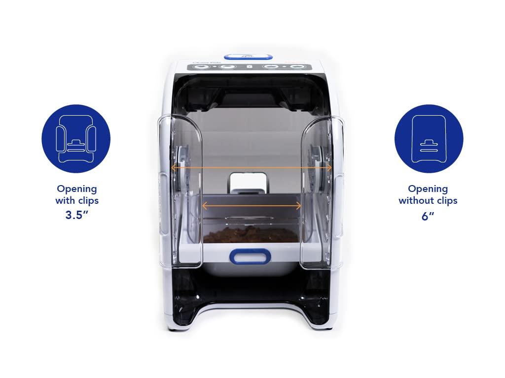 MiBowl Automatic Microchip Cat Feeder with BPA Free Bowl, Enclosed Back, and Collar Worn ID Disc