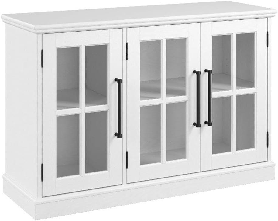 Bush Furniture Westbrook 46W Sideboard Cabinet in Ash White