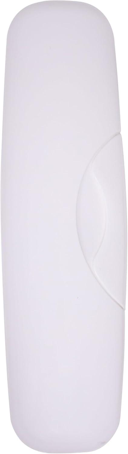 RADIUS Toothbrush Original Big Brush, BPA Free ADA Accepted - Right Hand - White Brush with White Case