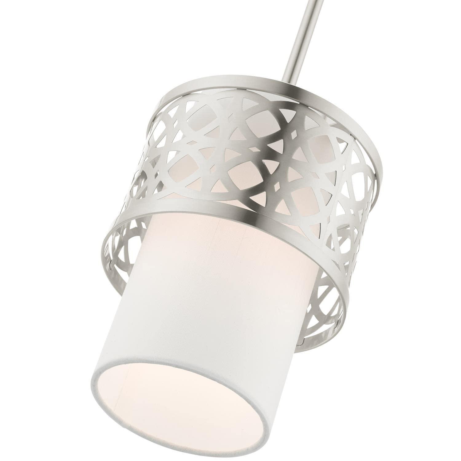 Livex Lighting Calinda 1 - Light Pendant in  Brushed Nickel