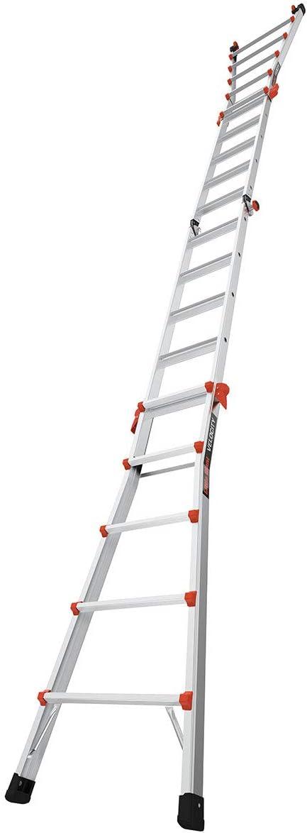 Velocity 22 Ft Aluminum Multi-Position Ladder with Wheels