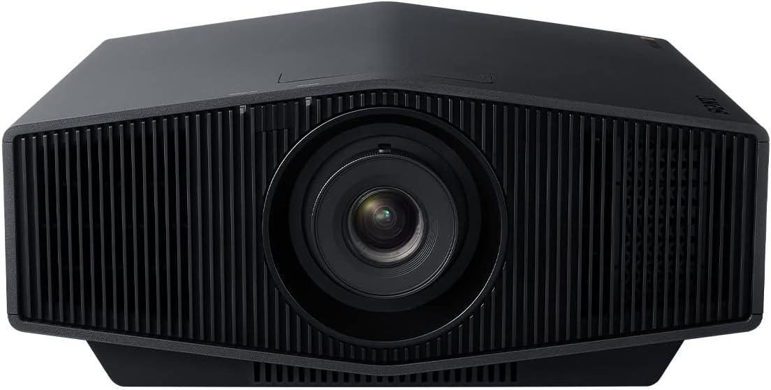 Black 4K HDR Laser Home Theater Projector with HDMI and USB