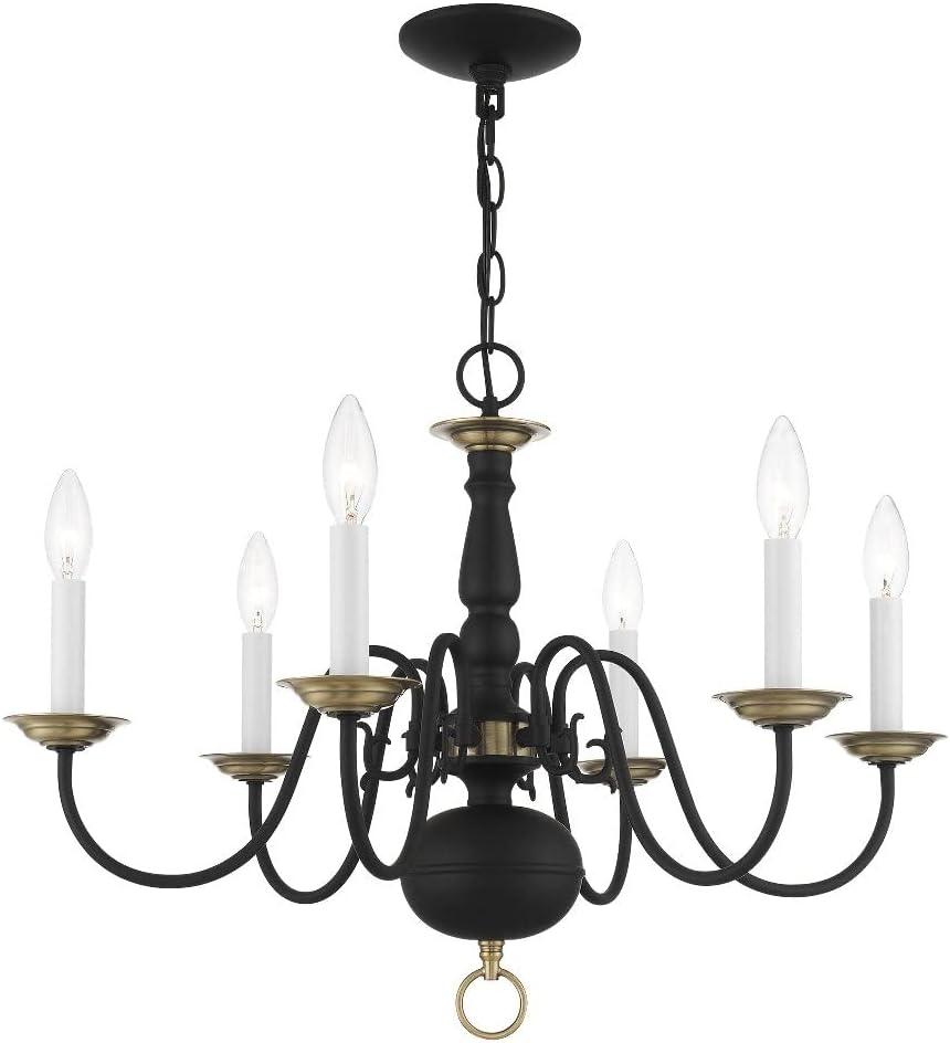 Livex Lighting - Williamsburgh - 6 Light Chandelier in Traditional Style - 24