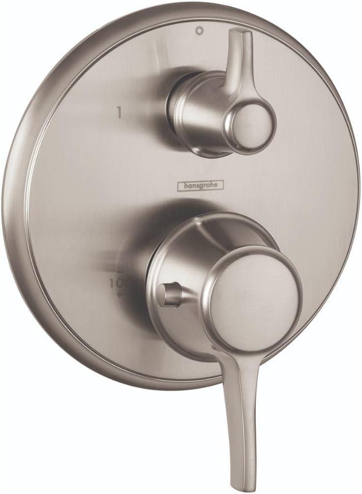 Ecostat C Thermostatic Volume Control and Diverter Faucet Trim with Lever Handle