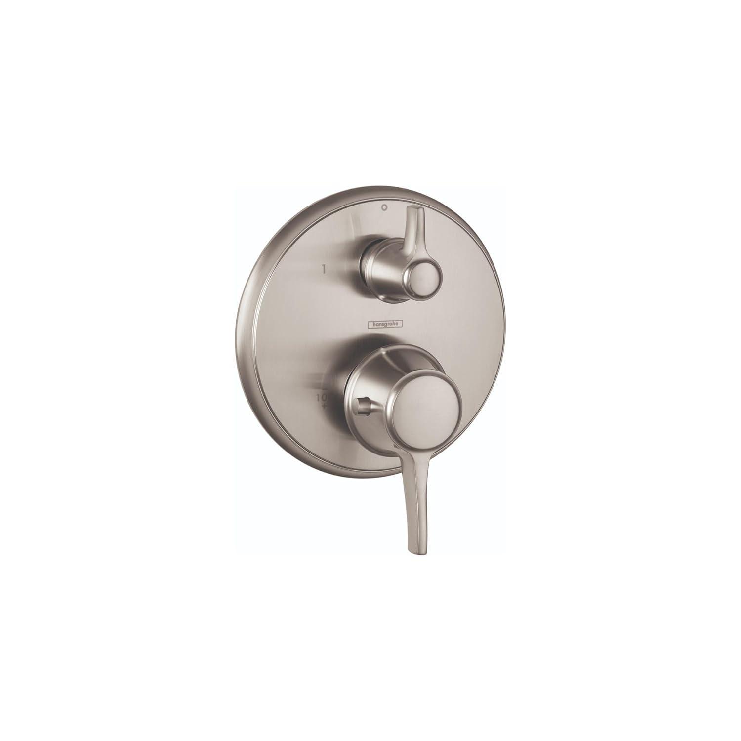 Ecostat C Thermostatic Volume Control and Diverter Faucet Trim with Lever Handle