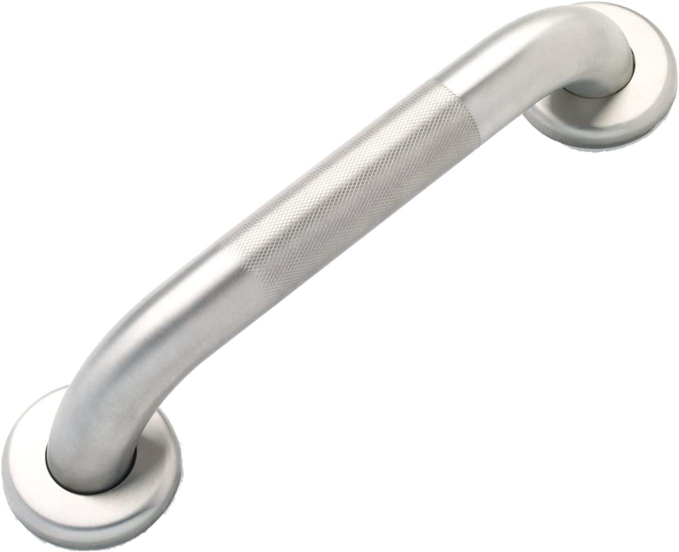 1.5" Dia Bathroom Safety Grab Bar - ADA Handrail Shower Toilet Home/304 Stainless Steel/Knurled/ 16"