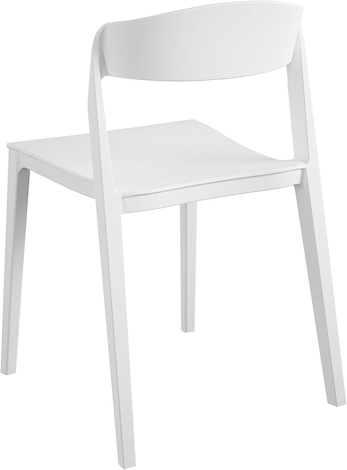 COSCO Outdoor/Indoor Stacking Resin Chair with Ribbon Back