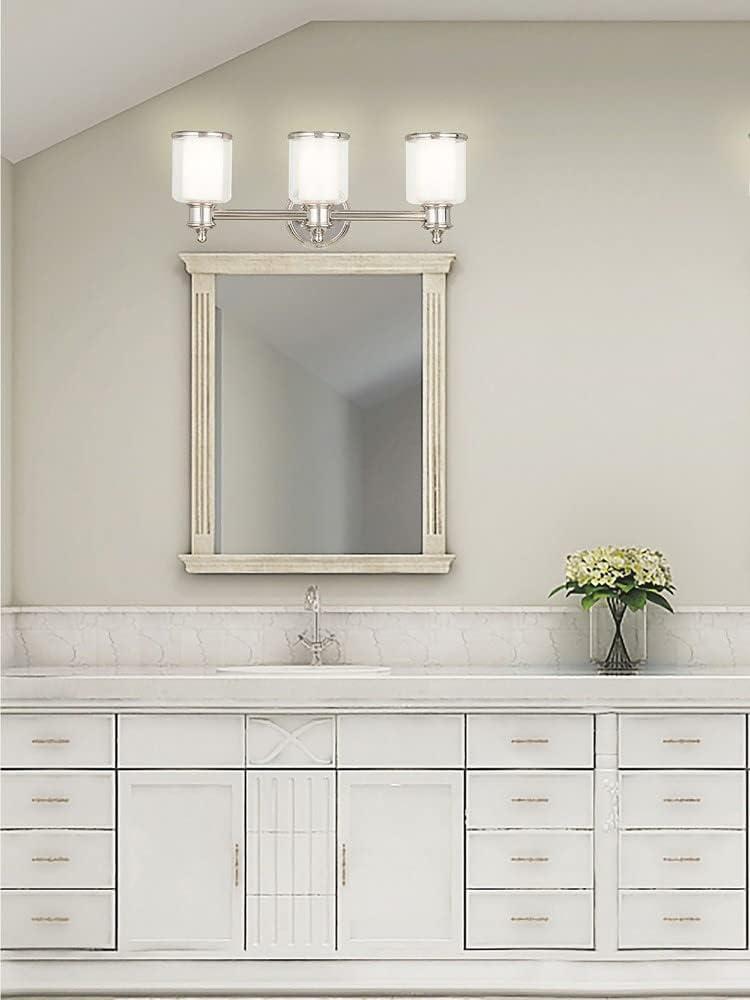 Livex Lighting Middlebush 3 - Light Vanity in  Brushed Nickel