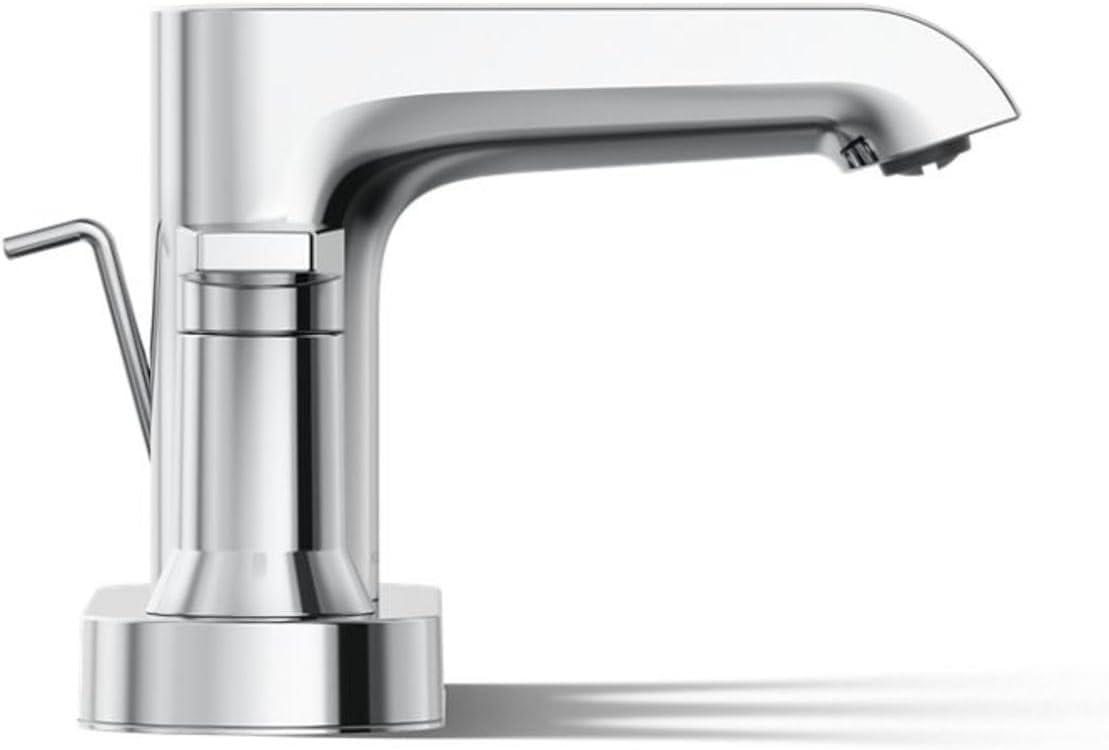 Kohler Hint Centerset 4 inch Bathroom Faucet with Pop-Up Drain Assembly, 2-Handle Bathroom Sink Faucet, 1.2 gpm