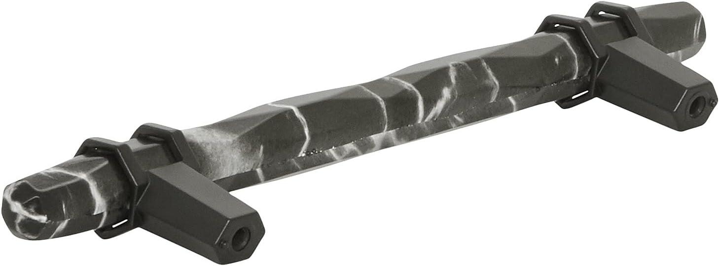 Amerock BP36649MBKBBR Carrione Cabinet Pull, 5-1/16 in (128 mm) Center-to-Center, Marble Black/Black Bronze