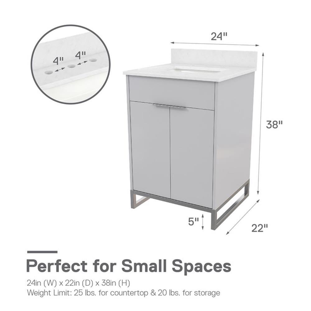 CosmoLiving by Cosmopolitan Leona 24” Bathroom Vanity