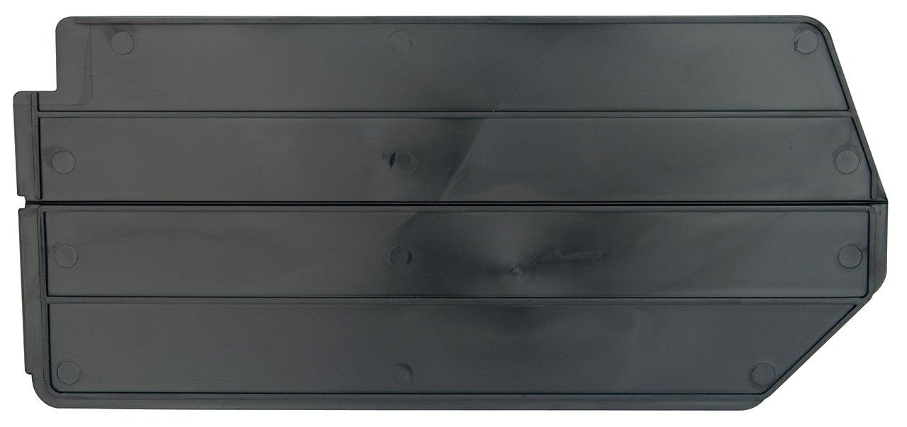 Black Plastic Storage Bin Dividers, 17" x 10" (Set of 6)