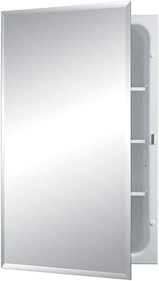 XylehR 1459 Horizon Frameless Single-Door Recessed Medicine Cabinet