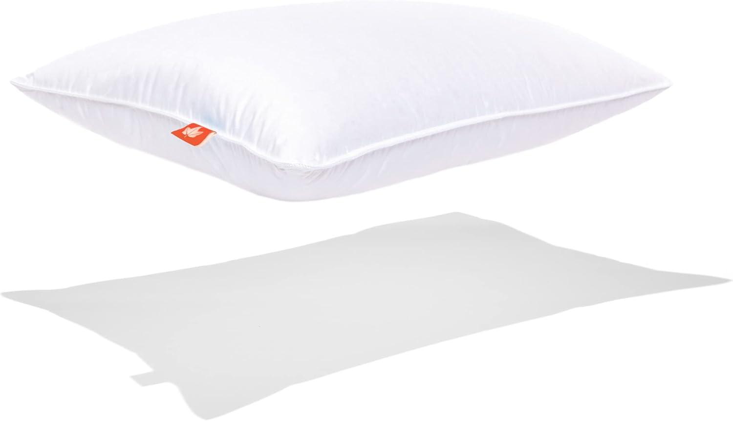 Canadian Down & Feather Company - 625 Loft White Down Pillow, Medium Support - Standard Size