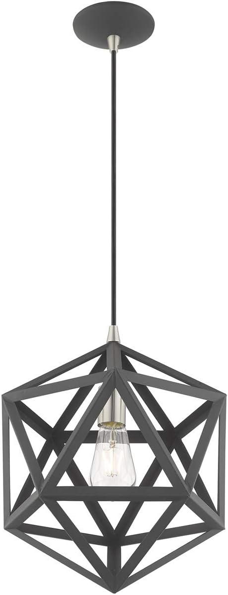 Livex Lighting Ashland 1 - Light Pendant in  Scandinavian Gray