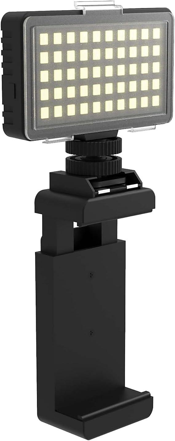 Bower 50 LED Photo/Video Light with Phone Mount Holder; Black